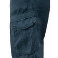 thumbnail image 6 of X RAY JEANS Mens Belted 18" Inseam Below Knee Long Cargo Shorts, Majolica Blue, 54, 6 of 8