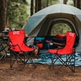 thumbnail image 3 of Set de 2 Sillas Plegables para Camping y Playa con Portavasos – EKE Life Home, Color Rojo, 3 of 8