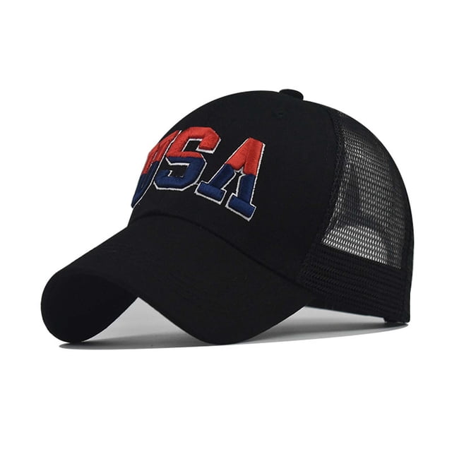 Teissuly Baseball Cap American Independence Day Washed Baseball Cap Outdoor Soft Top Cap