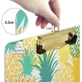thumbnail image 4 of FMSHPON Cartoon Pineapple Fruit Tropical Clipboard Hardboard Wood Nursing Clip Board and Pull for Standard A4 Letter 13x9 inches, 4 of 8