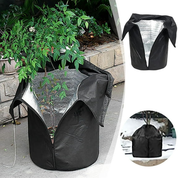 Winter Covers Freeze Protection, Outdoor Antifreeze Protection Pot Cover with Drawstring and Zipper, Insulated Protector for Potted Plants, Fruit Trees, Bushes, and Garden