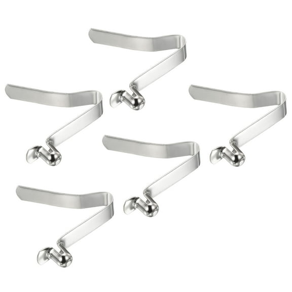 Uxcell 8x6mm Kayak Paddle Snaps, Hollow Button Single Pin Lock Tube Spring Clips for Tent Pole, 5 Pack
