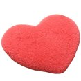 thumbnail image 1 of Heart Shaped Plush Carpet Water Absorbent Non-Slip Bathroom Rug Kitchen Mat, 1 of 10