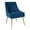 Navy Velvet, variant on Beatrix Blush Velvet Side Chair with Gold Legs