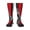 1 Black, variant on Women's Knee High Socks Firefighter Red Line Flag Art Outdoor Casual Tube Socks