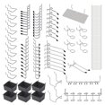 thumbnail image 1 of 140Pcs Metal Pegboard Hooks Organizer Assortment Kit Peg Locks Hanging Applications, 1 of 5
