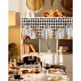 thumbnail image 5 of Fall Valance for Windows Autumn Pumpkin Curtains Valances Harvest Thanksgiving Rod Pocket Valance Window Treatments Maple Leaves Short Curtains for Kitchen Living Room Bedroom Window 1 Panel 54x18, 5 of 6