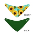 thumbnail image 6 of Kll Yellow Sunflowers With Green Leaves Dog Bandanas,Triangle Reversible Pet Scarf For Small Medium Large And Extra Large Dogs-Medium, 6 of 7