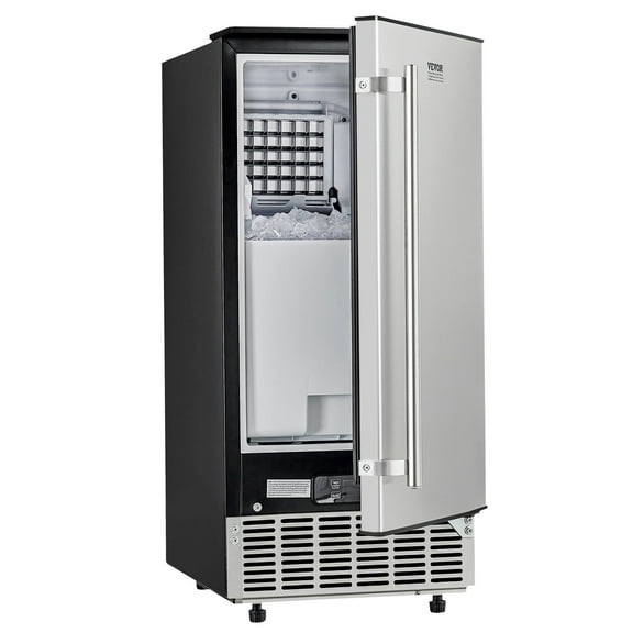 80 Lbs/Day Undercounter Ice Maker with Reversible Door, Built-in Under Counter Ice Machine, Home & Commercial Use