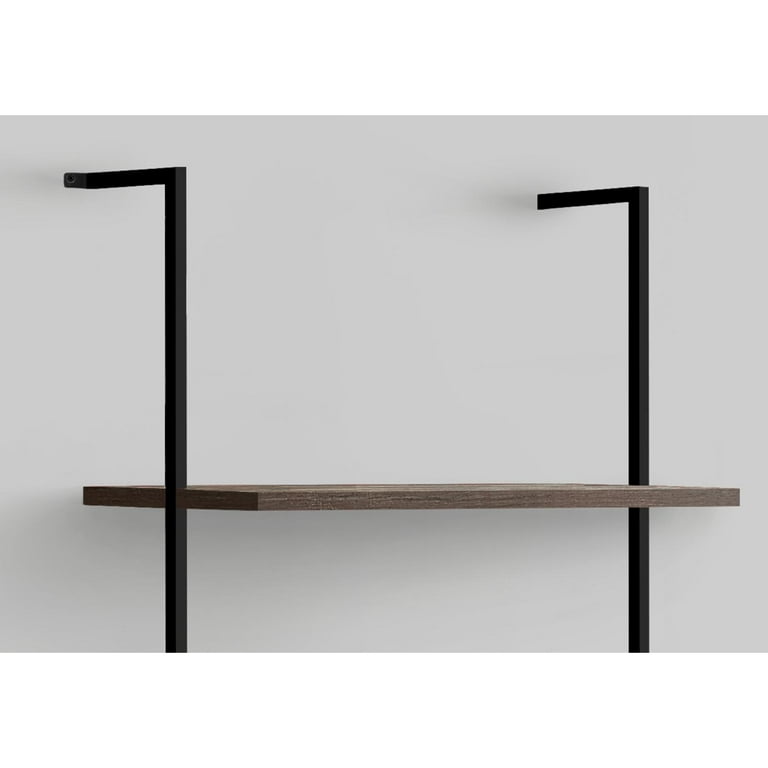 64 5 Tier Metal Book Shelf Black - Ore International