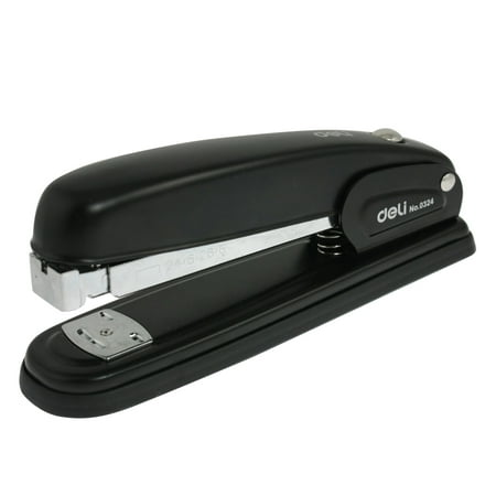 - Unique Bargains Unique Bargains Office Stationery Plastic Cover Metal Black 24/6 Staple Stapler