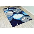 thumbnail image 5 of PREMIUM 3D Effect Hand Carved Thick Modern Contemporary Abstract Area Rug Design 1062 Ocean 9'2''x12'5'', 5 of 10