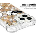 thumbnail image 4 of Compatible with iPhone 14 Pro Max Case Glitter for Girls Women Cute Liquid Floating Quicksand Shockproof Bumper Silicone Clear Case for iPhone 14 Pro Max 6.7 inch Gold Dog YB, 4 of 12