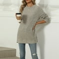 thumbnail image 6 of Texiao Cozy Sweaters for Women,Women's 2025 Loose Crew Neck Long Sleeve Basic Knit Pullover, 6 of 9