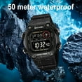 thumbnail image 5 of SKMEI Men's Sports Watch, Waterproof Watch with Date Stopwatch Countdown Timer Alarm LED Function TPU Strap, Watch for Men Wristwatch, 5 of 9