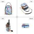 thumbnail image 3 of FORMRS Crossbody Bag for Women Quilted Travel Shoulder Cell Phone Purse with Chain Strap Handbag, Orange Sailboats, 3 of 7
