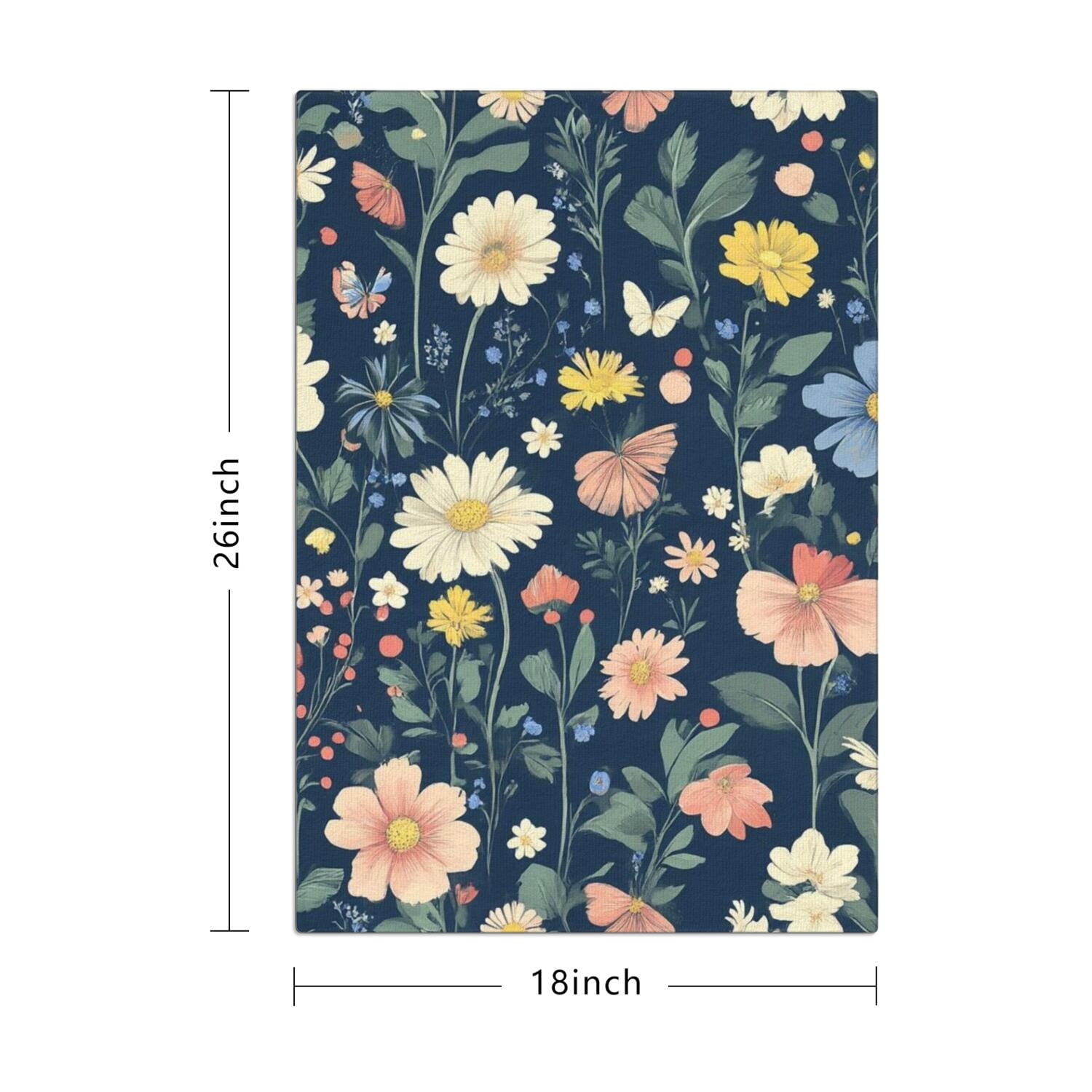 6 Pcs Funny Kitchen Towels,Pioneer Flower Microfiber Dish Towels,Kitchen Tea Towels,Kitchen Towel Set (18" X 26")