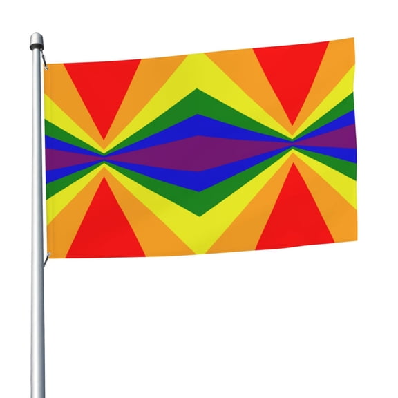 5ft X 8ft Pride Rainbow Flag Flag Weather-Resistant Polyester Outdoor Decor