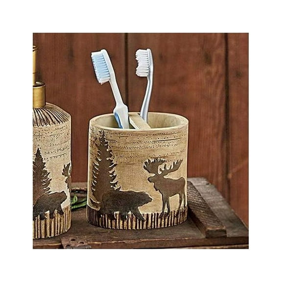 CintBllTer Woodland & Bear Toothbrush Holder