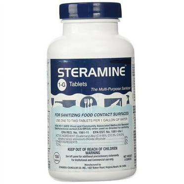 SSN SPC1G Steramine 1-G Sanitizing Tablets
