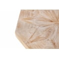 thumbnail image 7 of Wood Octagonal Vintage Patchwork Craft Farmhouse 30 Inch Wooden Table Top Cross Metal Legs Coffee Table for Living Room(Antique Wood), 7 of 7