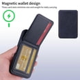 thumbnail image 3 of Compatible For Samsung Galaxy S21 Ultra 5G Magnetic Case BETOPNICE RFID Leather Phone Back Cover with Detachable Card Bag, 3 of 5