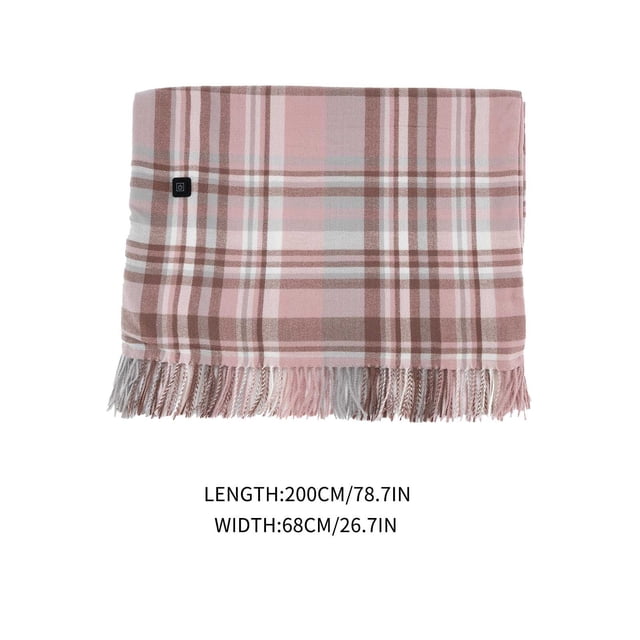 Couverture Chauffante Jetée Couverture Chauffante Usb Couverture Chauffante Jetée Usb Couverture Jetée avec Fermeture Éclair Portable et Portable à Porter Enveloppe Jetée Lavable Couverture Chauffante Usb