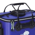 thumbnail image 4 of Sonducket Cubo de cebo vivo plegable portátil, barriles plegables impermeables para exteriores, herramientas de viaje para acampar Pescar azul, 4 of 5