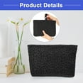 thumbnail image 5 of Vocoste Flower Cosmetic Bags Zipper Large Capacity Makeup Pouch for Lipsticks Black, 5 of 5