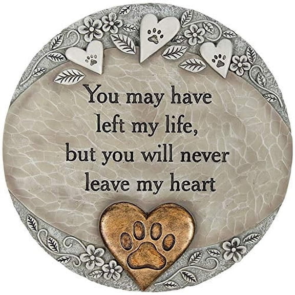 Carson “Pet Heart” Serene Garden Stone – Memorial & Decorative Keepsake for Pets