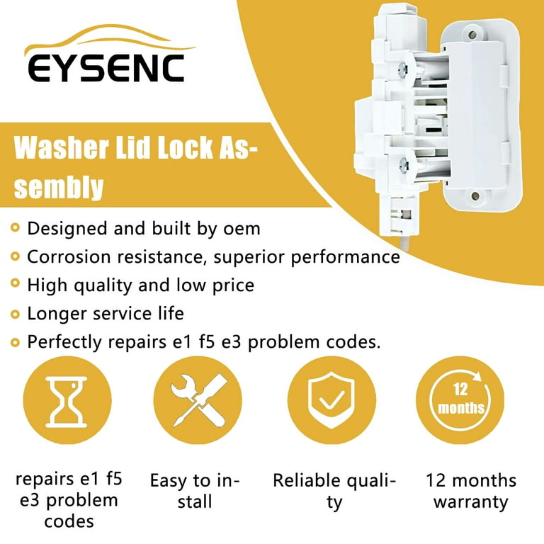 Upgraded W10810403 Washer Lid Lock Assembly Replacement Ap5984435  