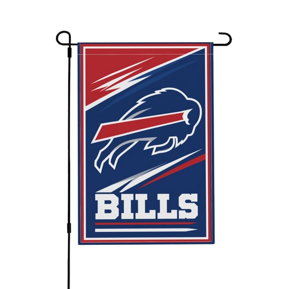 Garden Flag with Bold Buffalo Logo Design for Outdoor Decor, 12x18 Inch