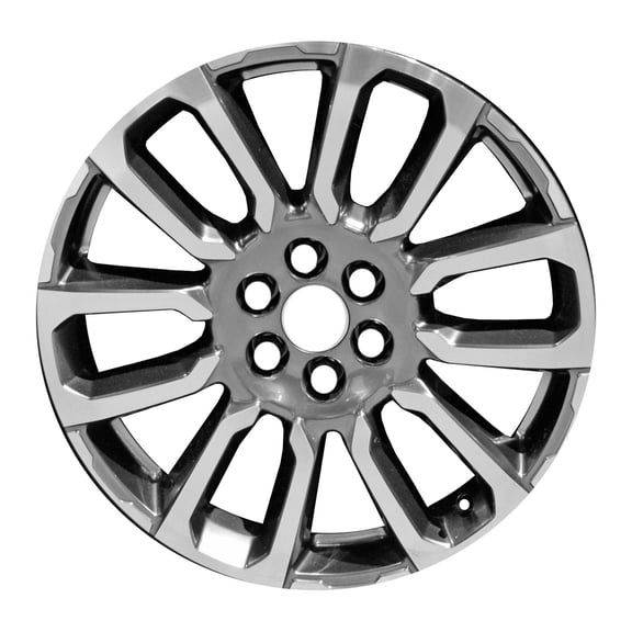 New Aftermarket  Machined and Painted Deep Black Smoked Hypersilver Aluminum Wheel 20 x 8 fits 2020 GMC Acadia