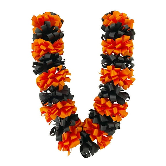 Hawaiian Graduation Leis 2025 - Tropical 3D Foam Flower Necklaces for Luau, Beach & Commencement Parties - Bulk Ceremony Decorations