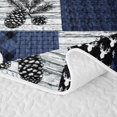 thumbnail image 5 of Erosebridal Safari Animals Deer Quilt King,Vintage Patchwork King Coverlet Set For Boys,3-Piece, 5 of 7