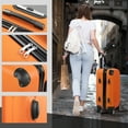 thumbnail image 4 of Zimtown Hardside Lightweight Spinner Orange 3 Piece Luggage Set with TSA Lock, 4 of 12