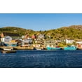 thumbnail image 2 of DeFreitas, Michael 24x17 Gold Ornate Wood Framed with Double Matting Museum Art Print Titled - Fishing village of Petty Harbor-Newfoundland-Canada, 2 of 4