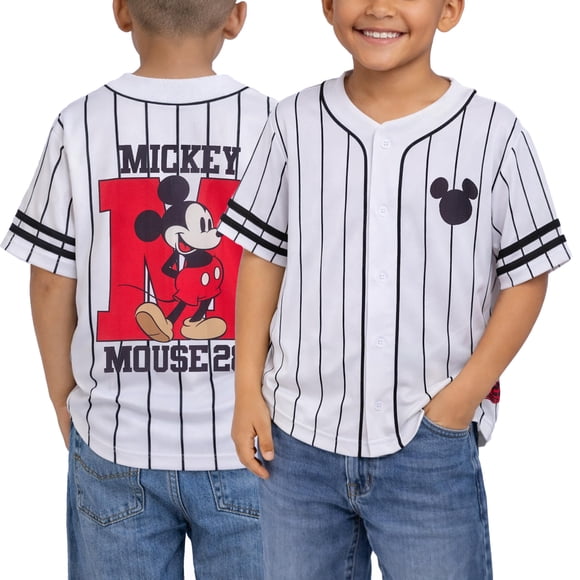 Camiseta Deportiva para Niños Disney Mickey Mouse Talla 5-6 Negra