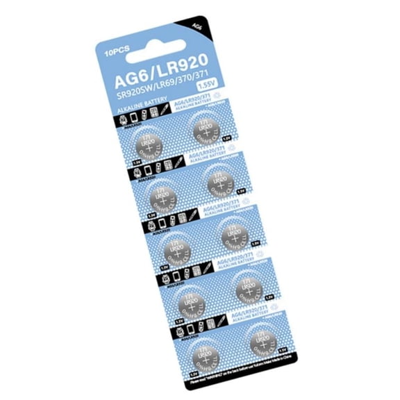 10Pcs 1.55V SR920SW SR69 SR921 LR920SW 280-31 V371 AG6 Watch Button Cell Batteries