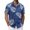 Blue, variant on Hawaiian Shirt for Men Summer Short Sleeve Button Up Notch Collar Tropical Print Beach Shirts Vacation Outfits
