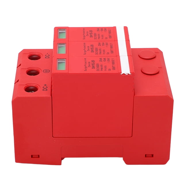 DC PV Surge Protector, 20KA Surge Protective Device Flame Retardant 1000V Orange For Home 2P,3P