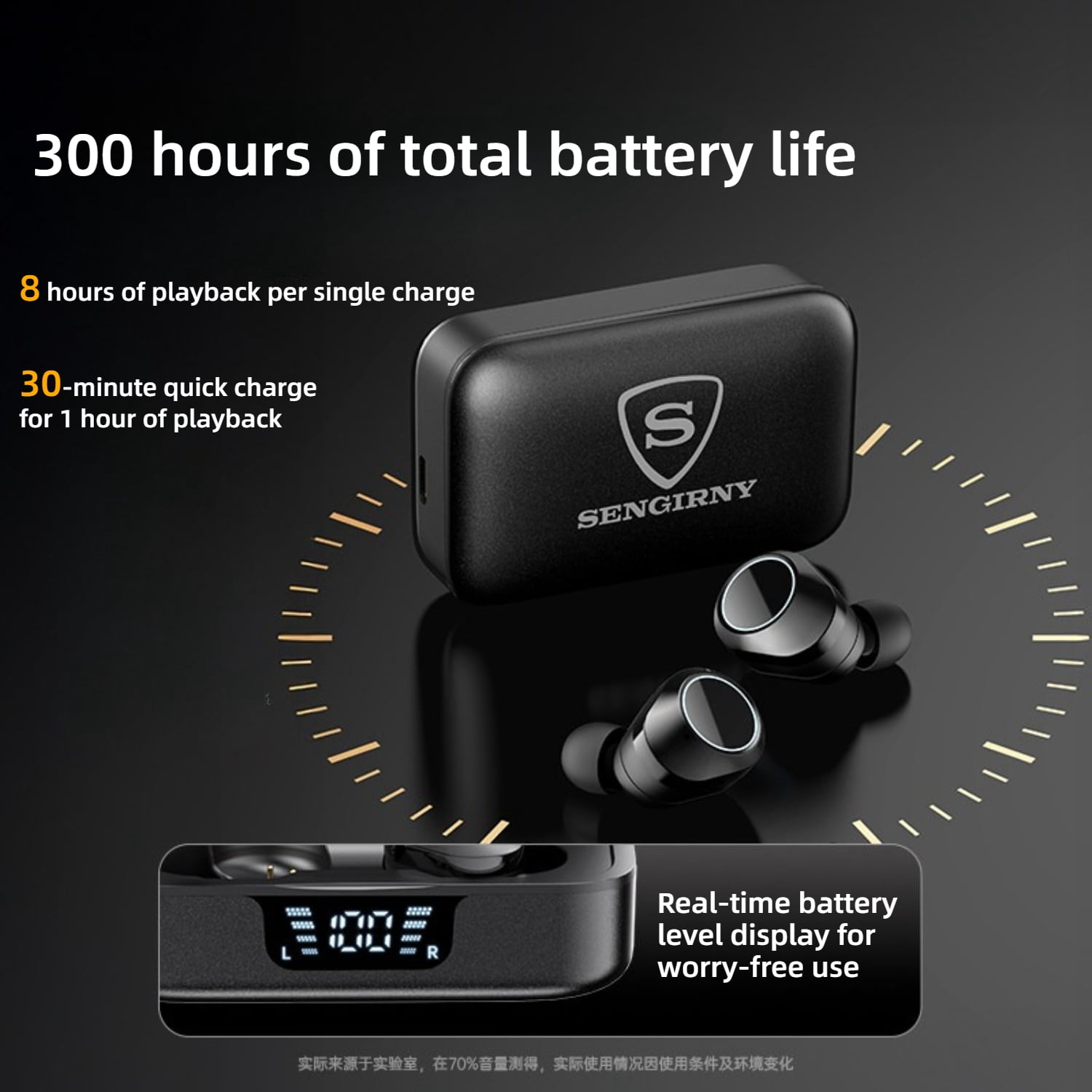 In-Ear Wireless Bluetooth Earbuds with Noise Cancellation, 2026 Gaming & Sports Headphones with Long Battery Life