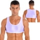 thumbnail image 3 of Camiseta sin mangas recortada brillante para culturismo para hombre, chaleco sin mangas, Tops con cuello redondo, traje de baño, ropa de dormir, ropa para discoteca de Color sólido, 3 of 5