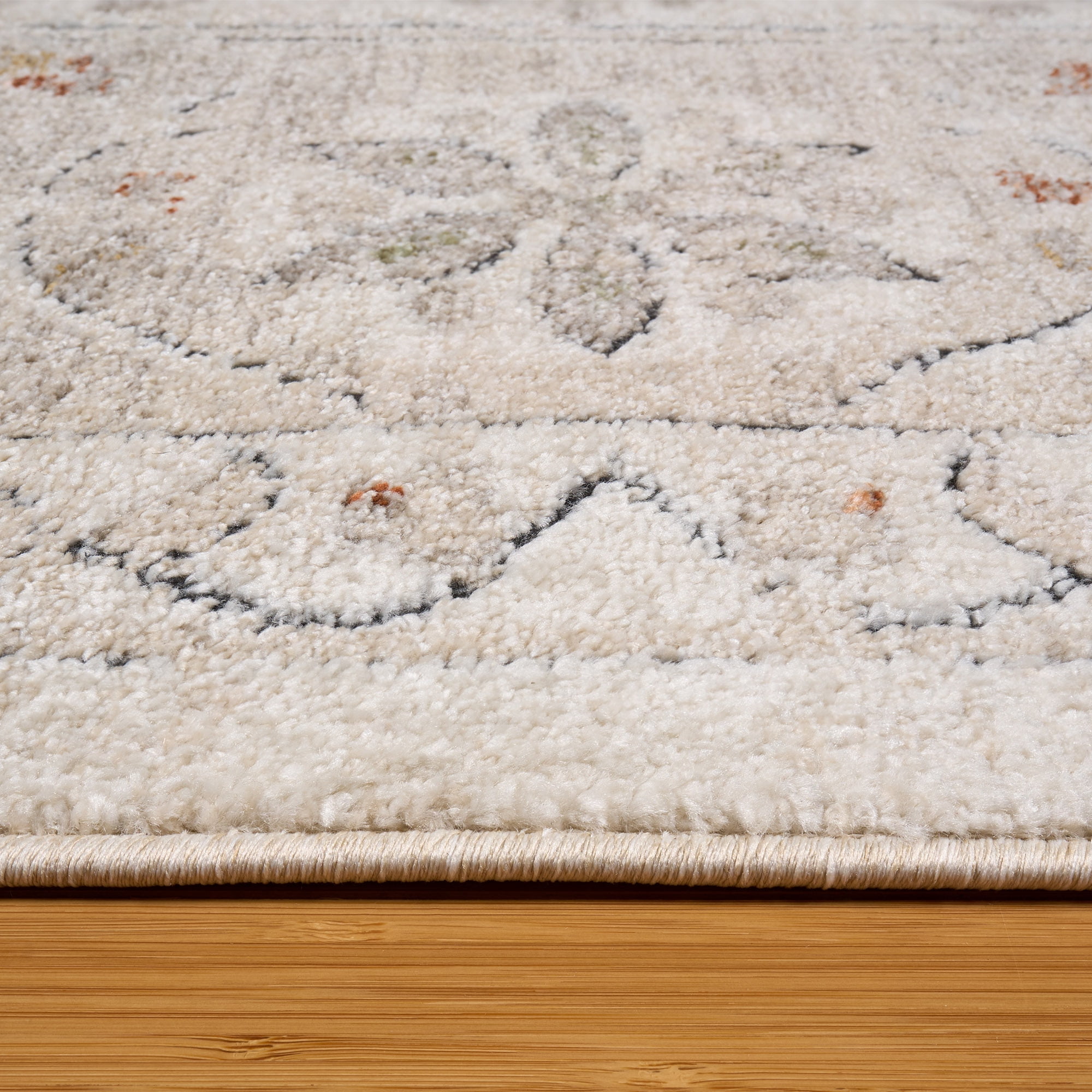 Paradis Orbis Traditional Oriental Ivory Area Rug, 6x9