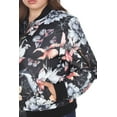 thumbnail image 3 of White Mark Women's Plus Size Floral Bomber Jacket, 3 of 5