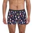 thumbnail image 1 of Balery Christmas Critters Delight Calzoncillos bóxer para hombre, ropa interior de algodón suave y transpirable con cinturilla de nailon-Small, 1 of 5