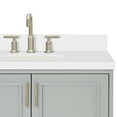 thumbnail image 5 of Ariel Stafford 36 Inch Single Oval Sink Vanity With White Quartz Countertop W/1.5" Edge In Grey, 5 of 11