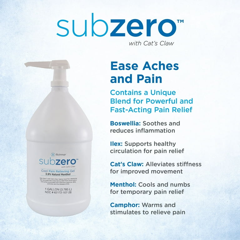Sub Zero Gel - 1 gallon bottle Sub Zero Gel - 1 gallon bottle