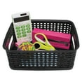 thumbnail image 3 of Advantus Weave Bins, 9 7/8 x 7 3/8 x 4, Plastic, Black, 3 Bins, 3 of 4