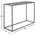 thumbnail image 3 of SAFAVIEH Andey Contemporary Brown/Black Metal Console Table (43.3 in. W x 15 in. D x 31.5 in. H), 3 of 10